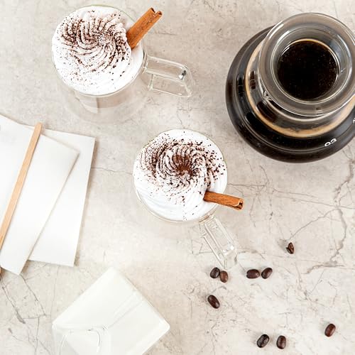10 oz Professional Glass Coffee Mug (2 Count)