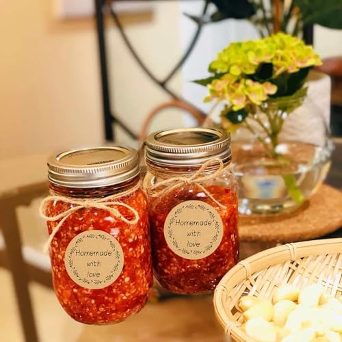 Custom Stickers Kraft Paper Labels Personalized Withe Text (100 Count)