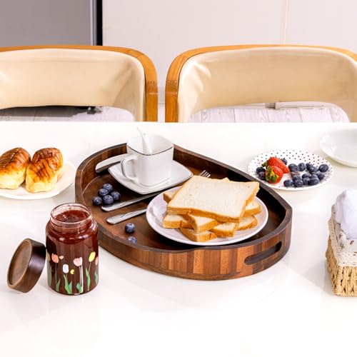 Wood Serving Tray with Handle