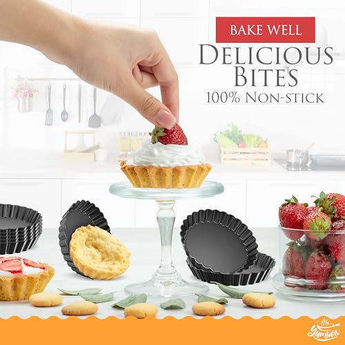 4 Inch Round Tart Pan 8 Pieces (8 Count)