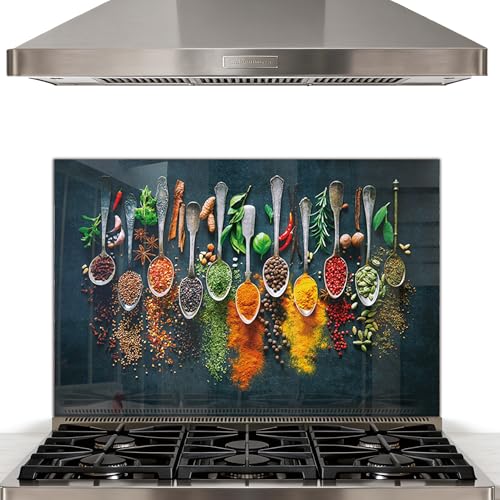 Tempered Glass Backsplash for Kitchen