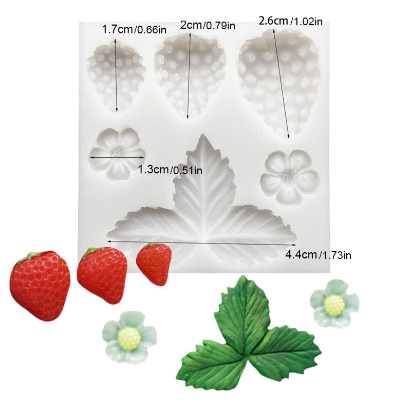 Lovely Small Items Silicone Fondant Molds Set For Cake Topper (5 Count)