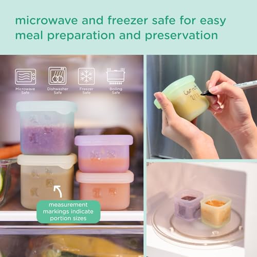 Silicone Baby Food Storage Containers 4pk (4 Count)