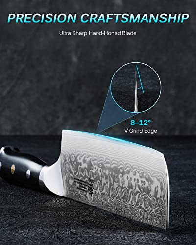 7" Damascus Nakiri Knife