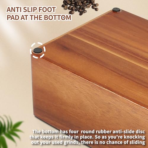 Espresso Knock Box with Tamping Station