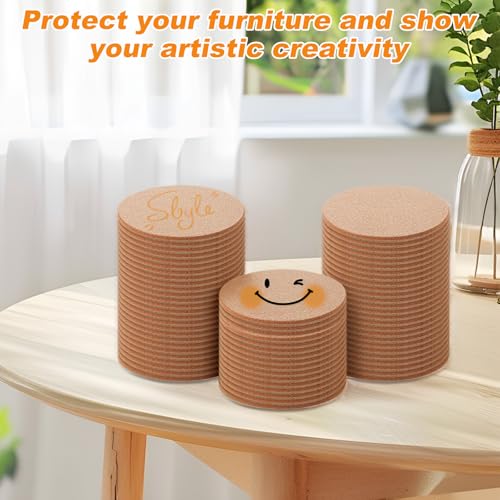 100Pcs Cork Coasters for Drink (10 Count)