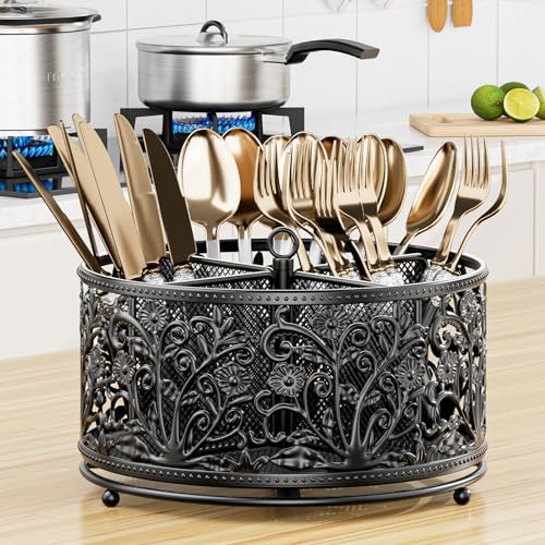 360° Rotating Flatware Caddy