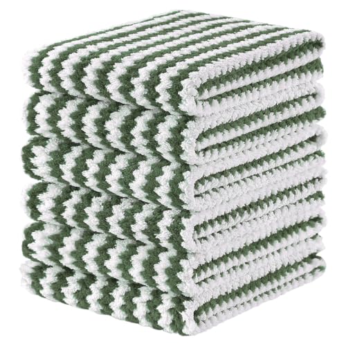 6 Pack Coral Velvet Kitchen Towels (6 Count)