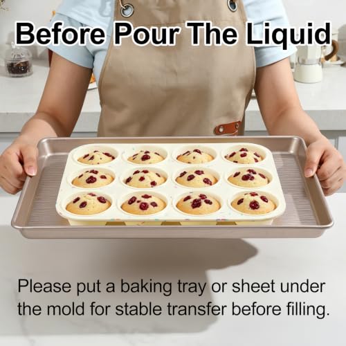 Silicone Muffin Pan for Baking