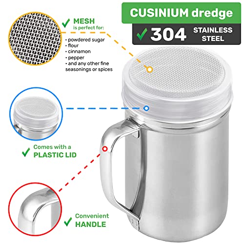 Large Powdered Sugar Shaker Duster
