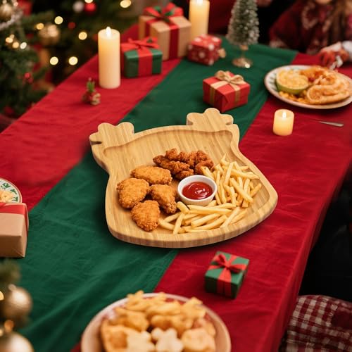 Christmas Reindeer Bamboo Serving Tray