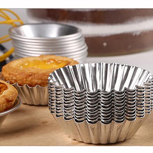 30 Pieces Egg Tart Molds Reusable Non (30 Count)