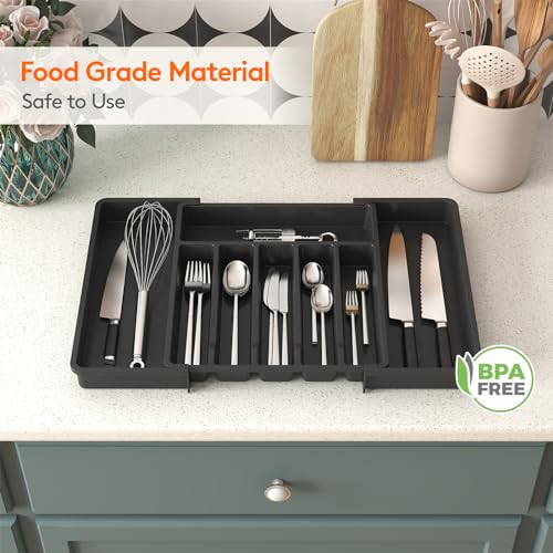 Extra Large Silverware Drawer Organizer