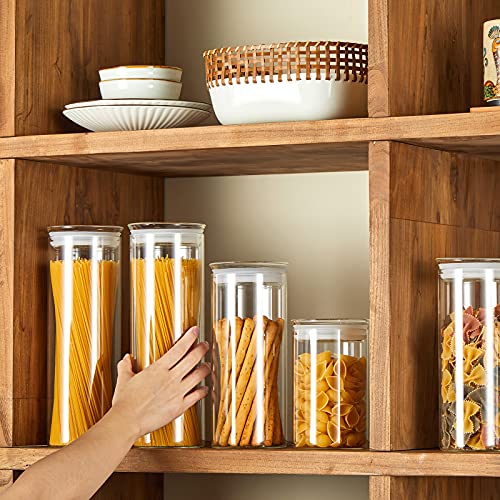 Glass Jars with Airtight Lid Set of 2 (2 Count)
