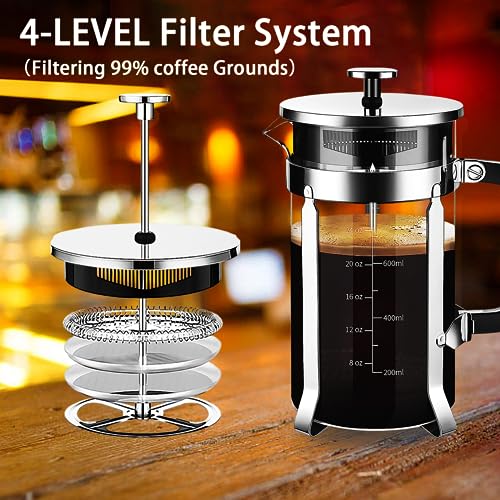 French Press Coffee Maker 304 Stainless Steel Coffee Press