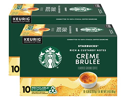 Crème Brulée Flavored Blonde Roast Single Cup Coffee for Keurig Brewers (20 Count)