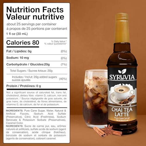 Chai Tea Latte Syrup (25.4 Fl Oz)