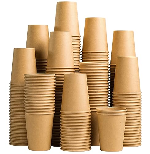 200 Pack 10 oz Kraft Paper Cups (200 Count)