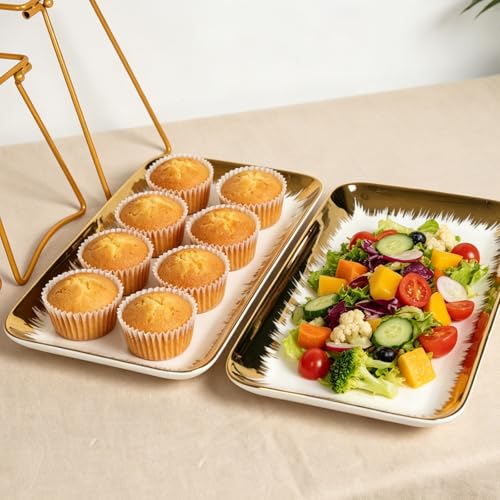 3 Tier Porcelain Serving Tray 12in