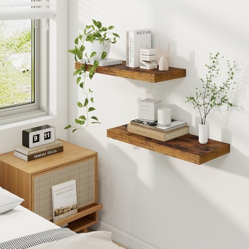 24 Inch Floating Shelves (2 Count)