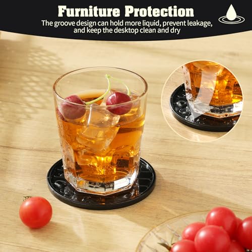 Coasters Drink Coasters Set of 8 with Holder (8 Count)