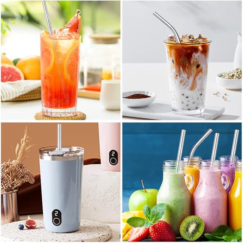 4 Pack 12.5 inchs Long Reusable Straws (4 Count)