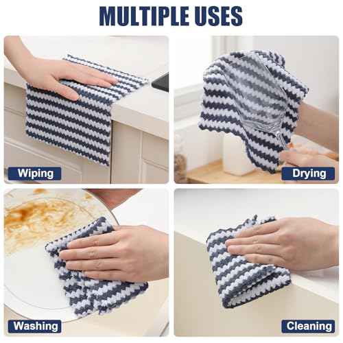 12 Pack Coral Velvet Dish Cloths (12 Count)