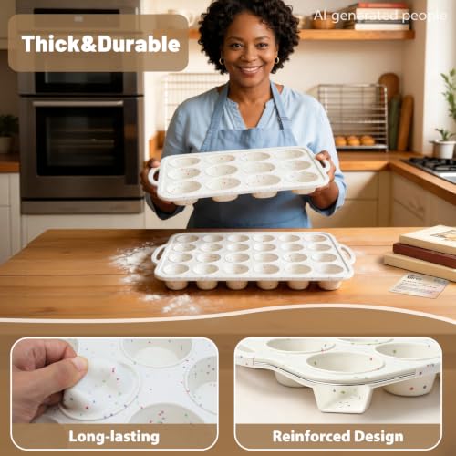 Silicone Mini Muffin Pan Set (2 Count)