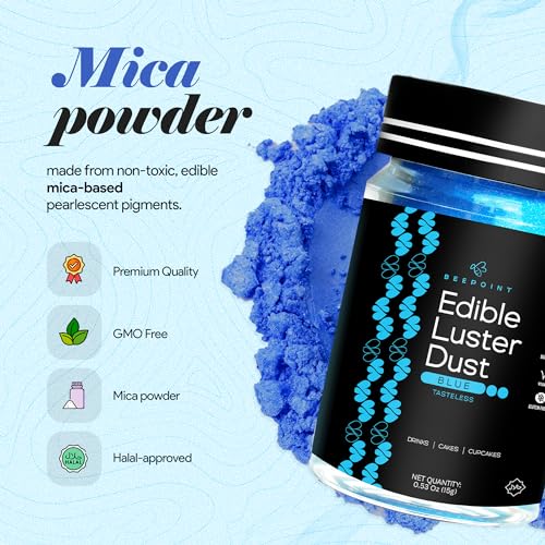 Blue Edible Luster Dust 15g