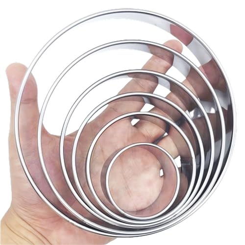 Large Round Cookie Cutter 6 PCS (6 Count)