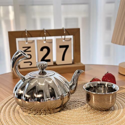 Stainless Steel Teapot with Removable Infuser (12 Ounce)