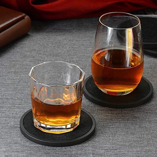 Absorbent Coasters for Drinks with Holder