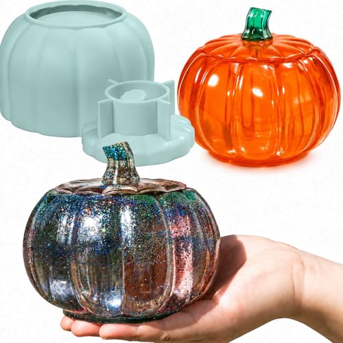 5“ Large Pumpkin Jar Resin Mold
