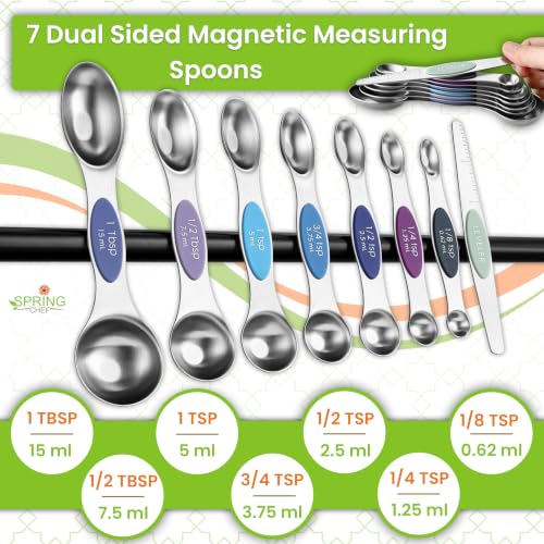 Magnetic Measuring Cups & Spoons Set of 15