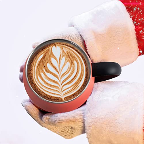 16 oz Insulated Coffee Mug with Handle and Lid