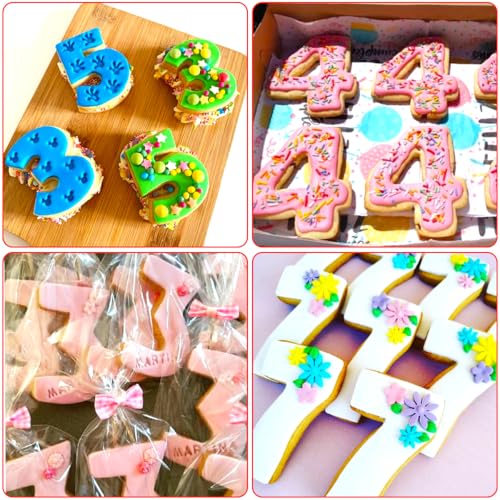 Number Cookie Cutters Shapes 9pcs (10 Count)