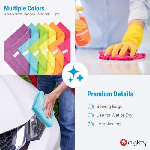 Microfiber Cleaning Cloth Bulk (150 Count)