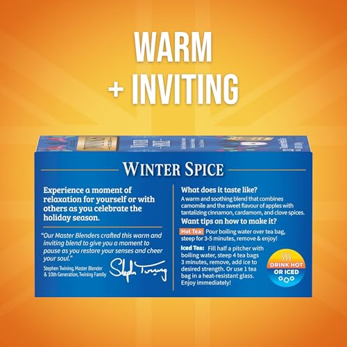 Winter Spice Camomile Apple Spiced Herbal Tea Bags (120 Count)