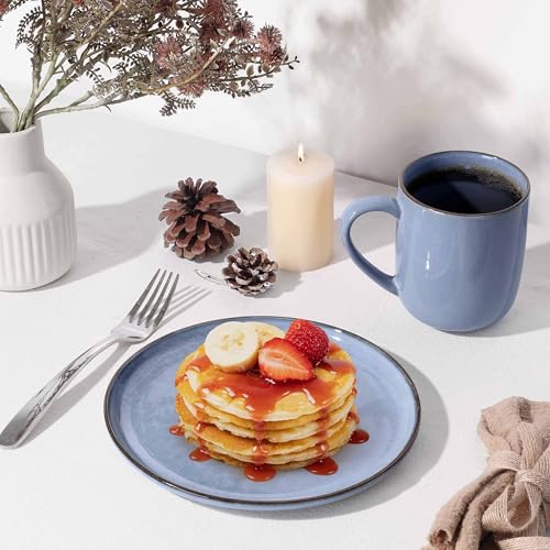 4 Piece Stoneware Dinner Plates Set