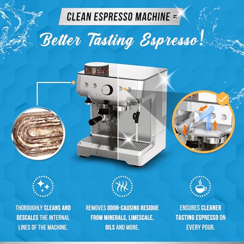 Espresso Machine Cleaning Tablets Descaling (120 Count)
