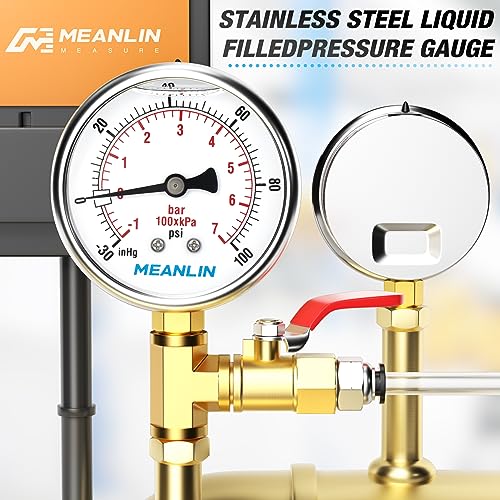 30inHG~100Psi Stainless Steel 1
