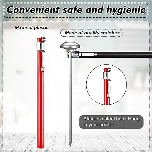 6 Pcs Stainless Steel Kitchen Dial Thermometer 5" (6 Count)