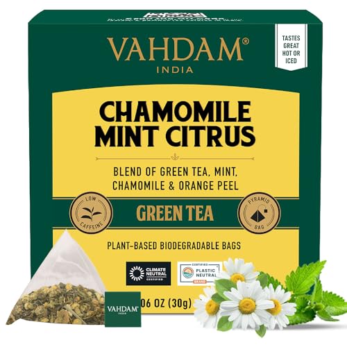 Chamomile Mint Citrus Green Tea Bags (15 Count)
