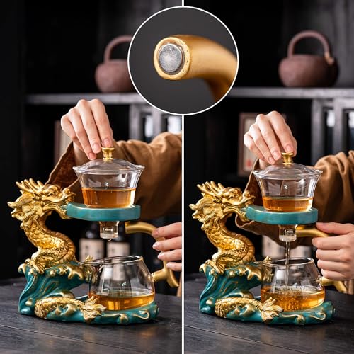 Glass Teapot with Infuser Semi Automatic Tea Set Kungfu Teapot