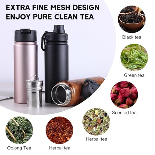 Tea Infuser Bottle With Removable Loose Leaf Tea Strainer Cup 18