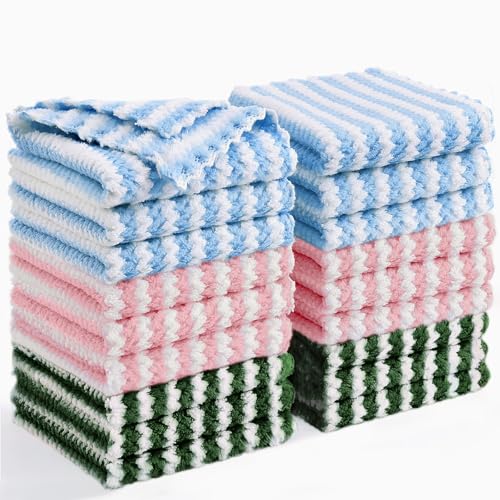18 Pack Coral Velvet Dish Cloths (18 Count)