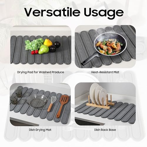 Stone Dish Drying Mat for Kitchen Counter