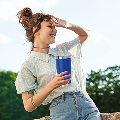 20oz Tumbler with Lid Stainless Steel Tumblers Bulk (8 Count)