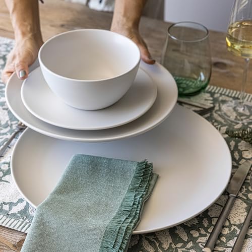 over&back Coupe Stoneware Serving Platter