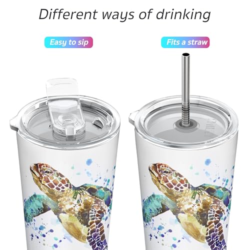 Stainless Steel Vacuum Insulated Tumbler Travel Mug 26 oz Coffee Cup with 2 Lids and Straws